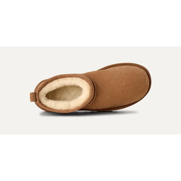Mens Size 8- UGG Classic Ultra Mini Boots Chestnut Shearling NEW main image 7